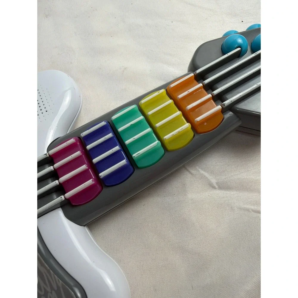 Sesame Street Elmo Rockin Guitar Musical Electronic Toy White Blue 39048